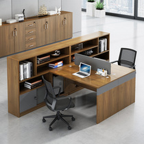 Office Furniture Staff Table Brief Modern Finance Office Chairs Portfolio Office Staff Computer Desk With High Cabinet
