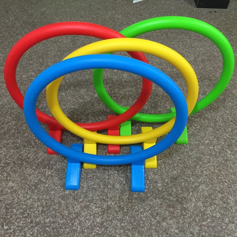 Kindergarten hurdle drilling hole drilling circle arched door Children's educational teaching aids Plastic sports equipment Outdoor activities