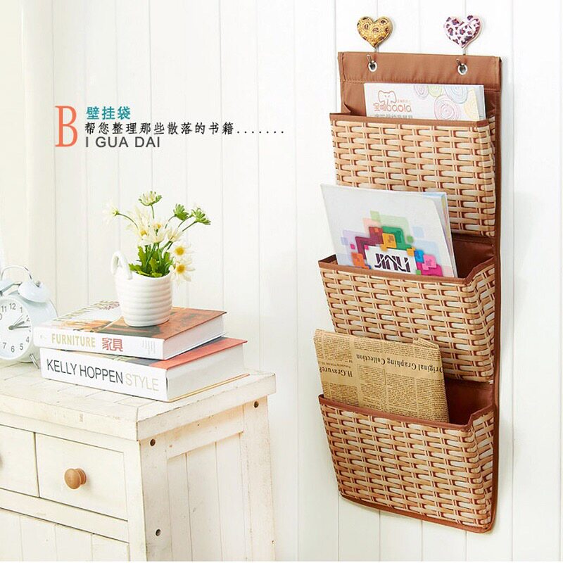 Oxford Cloth Folding Wall Bedside Finishing Containing Hanging Bag Multilayer Hostel Door Rear Debris Kitchen Corner Shelf