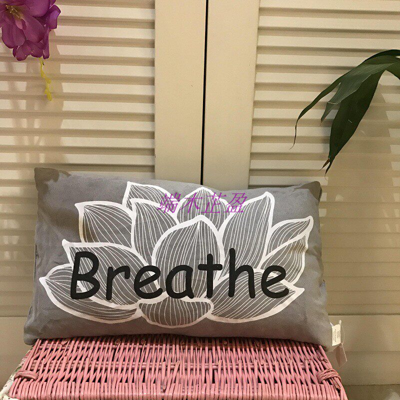 Nordic lukewarm wind breathe letters softly decorated with cloth Decorations Cushions Car Sofas Nap Waist Pillow Holding Pillows