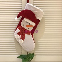 Christmas Christmas Eve Snowman Christmas Socks Bar Restaurant Nightclub Large Gift Gift Bag