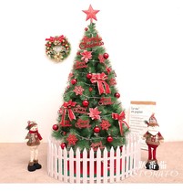 Christmas Safe Night Luxury Package Crypto Decoration Mall Shop Window Scene Events Pine Needles Christmas Trees