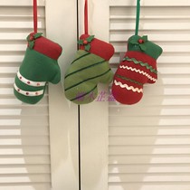 Christmas Christmas Eve vintage old gloves small hanging ornaments Christmas tree fabric decoration small hanging ornaments
