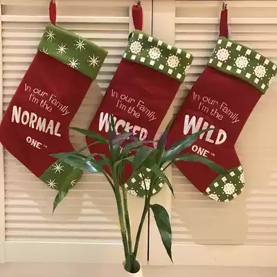 Christmas Christmas Eve Christmas Eve Christmas Eve Sox Kindergarten Children Gift Bag Fabric Decoration Candy Socks