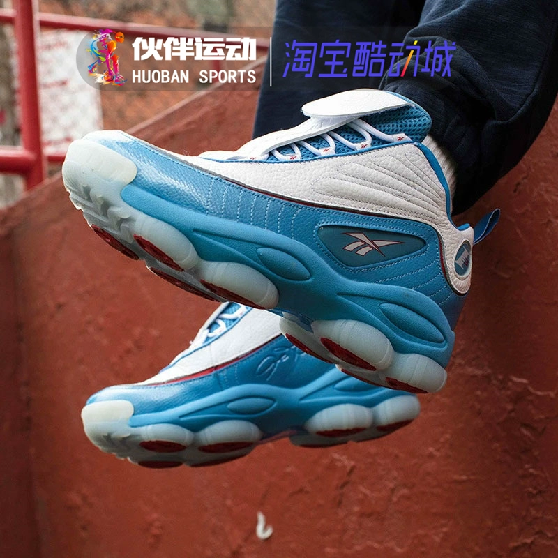 Reebok Reebok Iverson Iverson huyền thoại màu đen và đỏ DMX đệm giày bóng rổ phiên bản giới hạn CN8404 05 - Giày bóng rổ