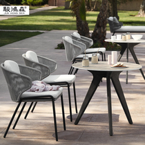 Nordic Balcony Small Table And Chairs Mesh Red Home Modern Brief About Three Sets Patio Waterproof Sunscreen Outdoor Rattan chair