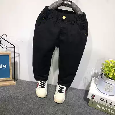 Boys ' black slim jeans cigarette tube pants thin denim pants 2021 Korean version of autumn thin children's all-match