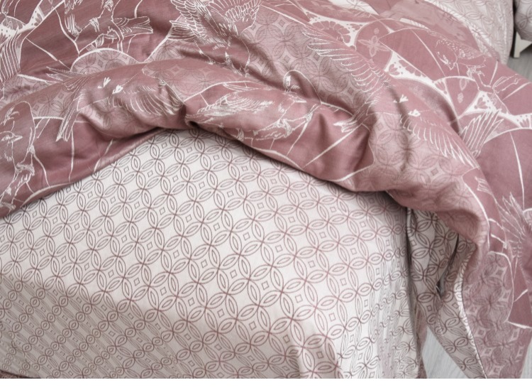 80 ngày bông sợi, nhuộm jacquard satin chăn gối đôi duy nhất để ngủ giường chất lượng thân thiện với da trần truồng và mịn - Khăn trải giường ga giường cute