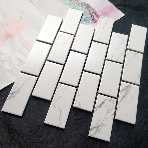 Современная простая кара белая керамическая гексагональная мозаичная плит