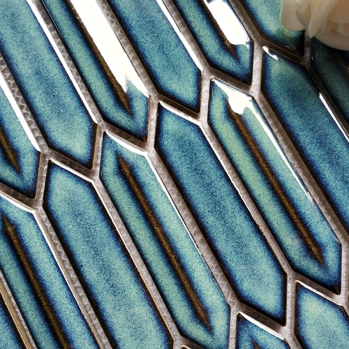 Современная простота тонкая стрелка -Мозаичная печь в обработке