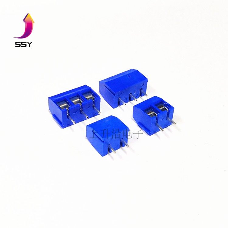 KF-301 cross blue KF301-2P 3P 5 0MM PCB wiring terminals 12A 300V Splicing