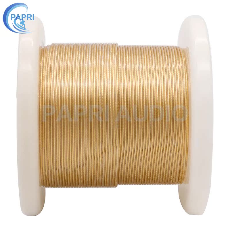 PAPRI 4N OCC Single Crystal Silver Plated Gold Flagship GR05 DIY Fever Headphone Upgrade Line Audio Line
