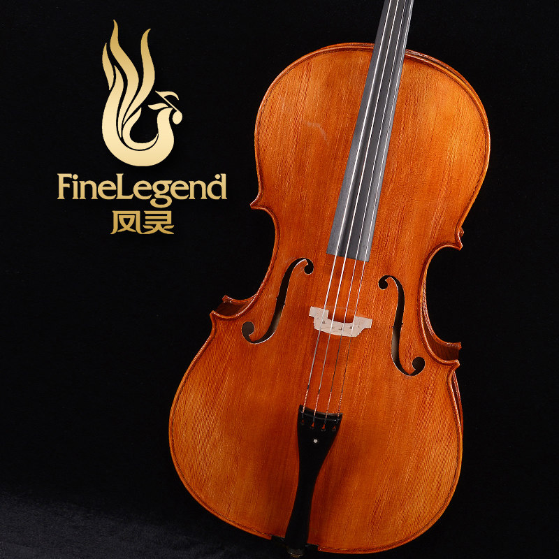Feng Lingpure Pure Handmade Kiri Glue Paint Patterned Solid Wood Cello Upscale Professional Performance Assaulting Exam FLC4111
