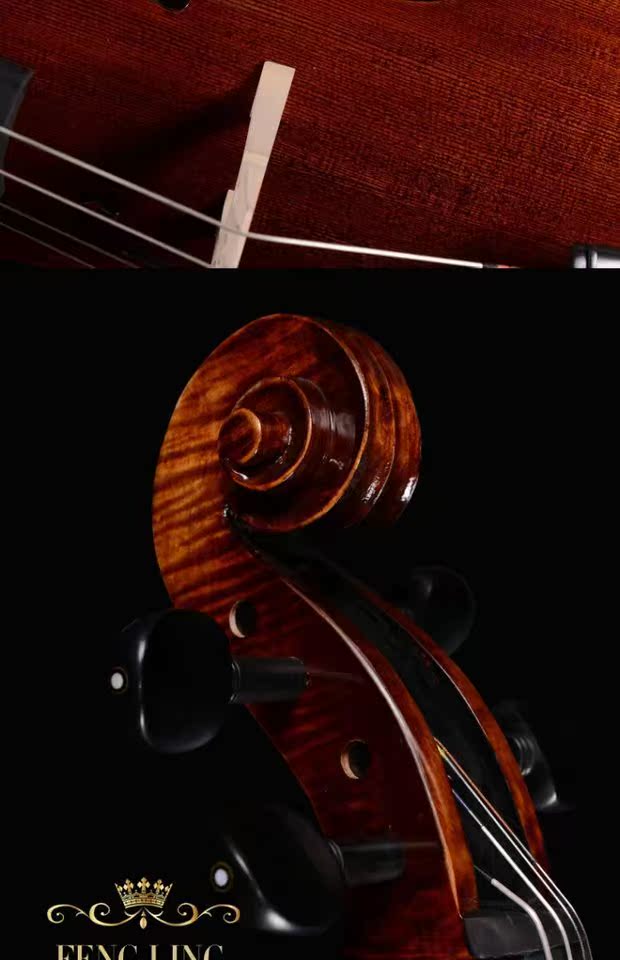 Feng Ling chính hãng handmade 杷 杷 cao su hạt hổ cello FLC5111 phụ kiện gỗ mun cao cấp chuyên chơi nhạc cụ - Nhạc cụ phương Tây đàn harmonica