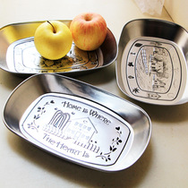 European vintage iron fruit plate dried fruit plate candy plate snack plate snack plate fruit plate fruit plate fruit plate