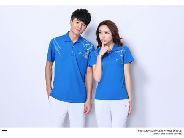 Jinguan mùa hè nhảy vuông áo thun quần ngắn tay thể thao phù hợp với nam và nữ Jiamusi thể dục nhịp điệu quần áo bóng mềm - Thể thao sau quần áo thể thao lining