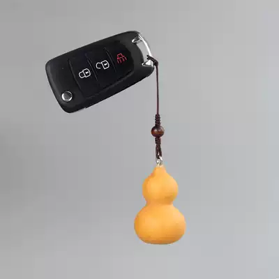 Natural gourd pendant car keychain pendant hand twist real gourd bag pendant creative gourd bag pendant