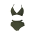 Áo tắm Mulang bikini ba điểm ngực nhỏ ngực lớn áo tắm gợi cảm eo cao 2018 mới Hàn Quốc