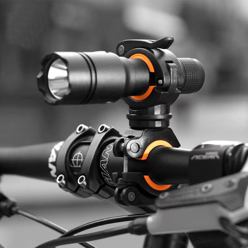 Flashlight bracket Mountaineering bike light frame clip Bicycle flashlight frame audio bracket Bicycle light clip electric