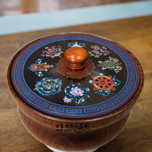 Посуда, большой ретро термос из натурального дерева для гостиной, защита от ожогов