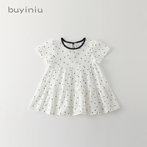 Girls summer clothes cloth girl 2021 New skirt baby short sleeve dress children summer Foreign style princess dress