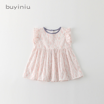 Childrens skirt summer dress girl dress baby baby flower skirt child Summer foreign princess skirt foreign trade