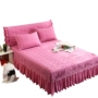 Dày bedspread bông giường váy một mảnh ba mảnh 1.5m1.8m2.0 mét giường đôi Simmons bảo vệ tay áo là - Váy Petti giường váy