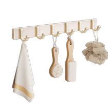 Hook Powerful Load Bearing Viscose Free of perforated bathroom toilet Kitchen Bedroom Door Rear Wall-mounted Towel Hanger 3306