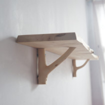 Wall shelf Solid wood branch partition shelf Wall-mounted bookshelf word board log creative custom wall