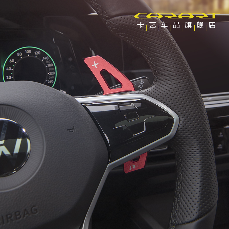 Apply 21 Fox CC ENG GOLF 8 GENERATION LANDSCAPE STEERING WHEEL GEAR SHIFT PLECS IN CAR DECORATION RETROFIT ACCESSORIES