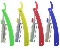 Professional Brow Tool Holder Sub Haircut Hair Shaving Razor Repair Surface Manual Shave Razor Holder Single Sided Blade
