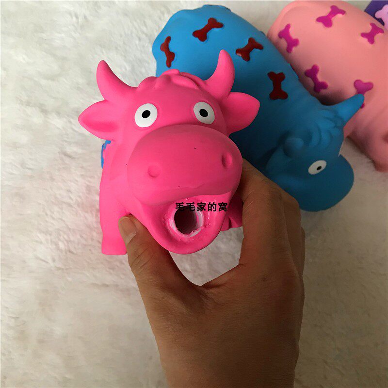 Export US single small, medium and large latex dog rhinoceros pronunciation play called toy dog