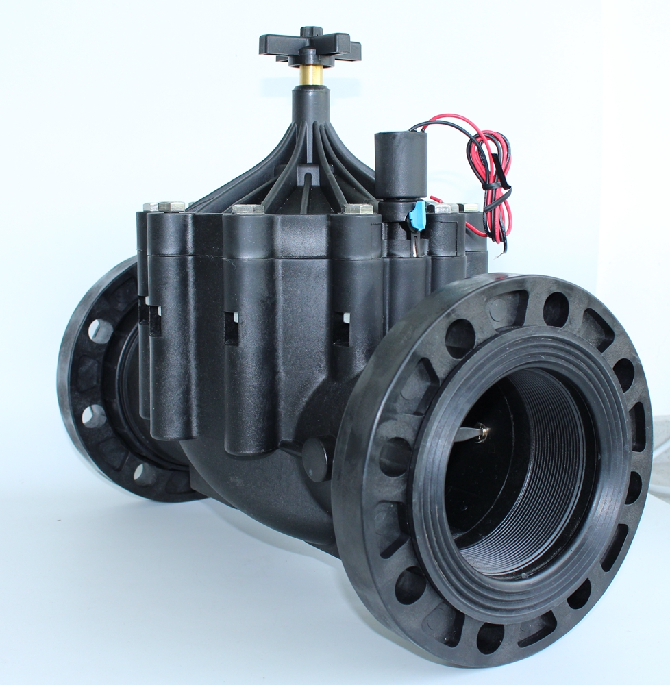 Large-calibre large-flow plastic solenoid valve for automatic control irrigation of agricultural large field greenhouse computers