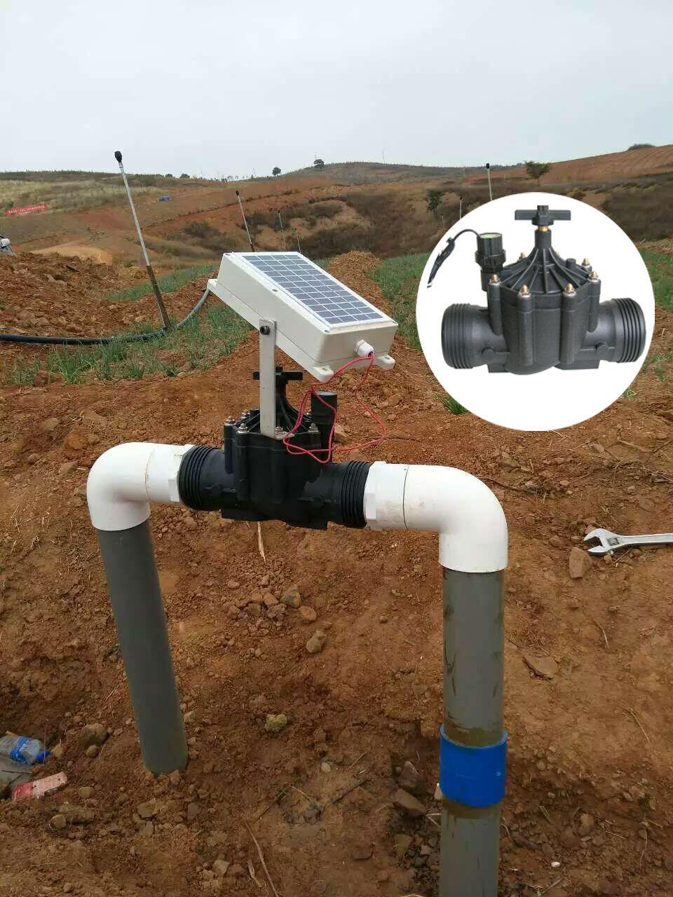 Special micropower low voltage solenoid valve for farmland IoT water-fertilizer integrated intelligent self-control irrigation system