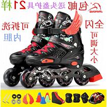 Coach Recommended Washable Skate Children Full Set Of Sparkling Roller Skates Adjustable Early 3-6-8-16