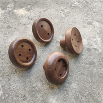 Yumu good product Japanese style solid wood wall decoration coat rack creative gift Wall Wall black walnut screw adhesive hook