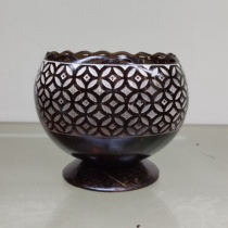 Hainan South Africa coconut carving open storage jar money pattern craft gift birthday gift hand-painted features original direct sales