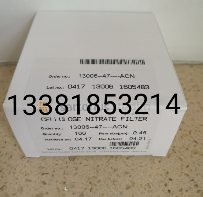 Sartorius赛多利斯黑底白格滤膜0.45um孔径47mm直径13006-47-ACN