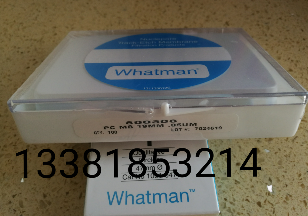 WHATMAN径迹蚀刻膜聚碳酸酯PC过滤膜0.05um孔径19mm直径800308