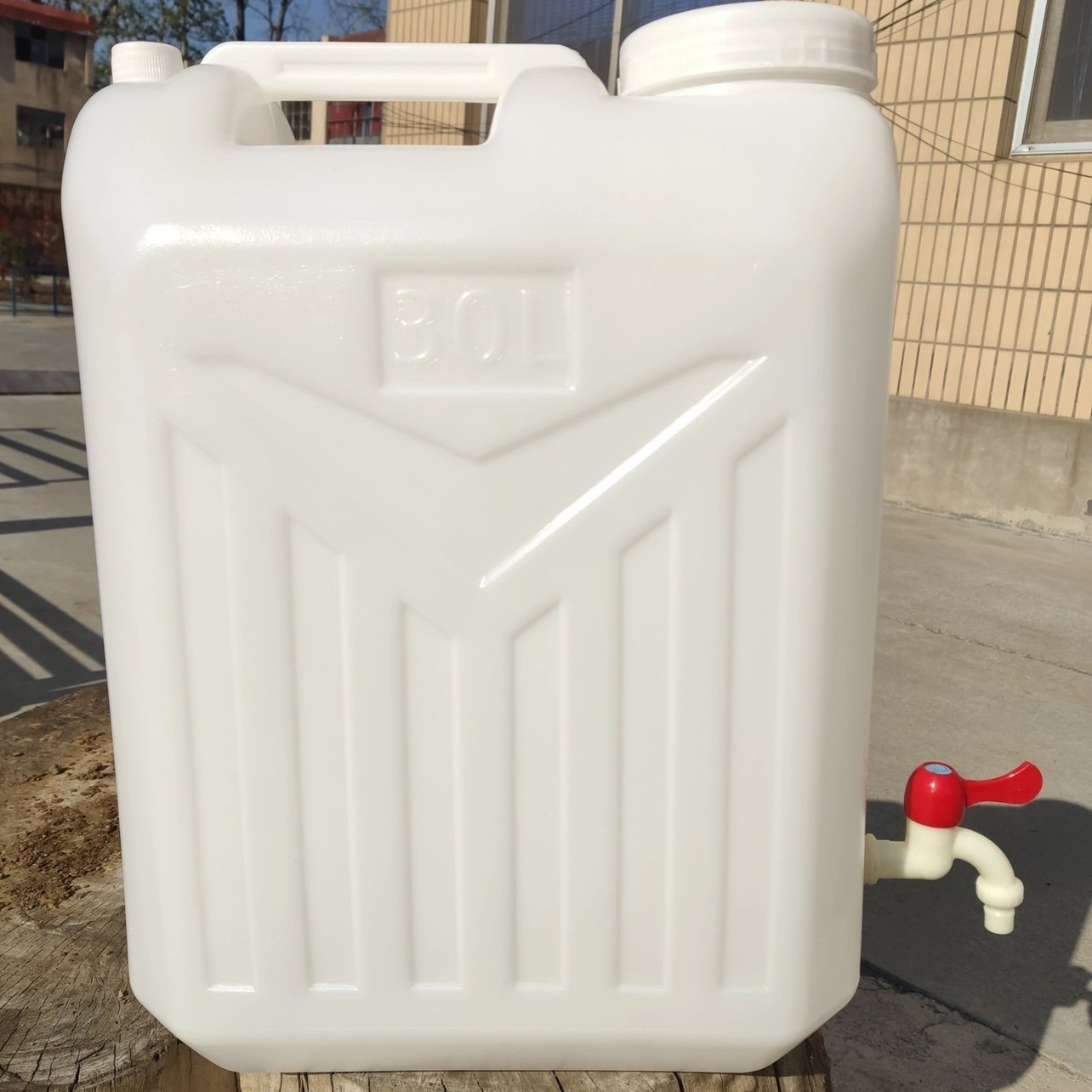 Thickened 30kg plastic barrel Food grade flat square storage bucket 30L liter 60 kg water bucket wine pot edible peanut oil barrel