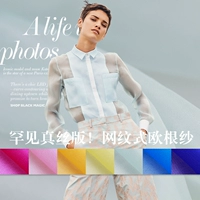 Thời trang ㏄ hiếm rô lưới Organza lụa loạt mùa hè xương Eugen gạc tutu vải mặt - Vải vải tự làm vải thun cotton