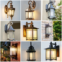Creative pastoral garden villa outdoor wall lamp garden lamp personality outdoor waterproof balcony household European lamp