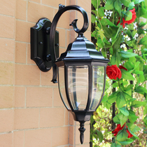European style LED waterproof outdoor wall lamp study bedside lamp creative retro balcony aisle staircase corridor lamp street lamp