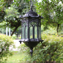 Simple outdoor waterproof anti-rust chandelier retro balcony stairs Corridor Light Pavilion lighting lighting garden light landscape garden light