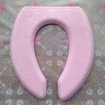 Plastic toilet pad washable European cushion Toilet foam waterproof paste toilet pad Silicone thickened
