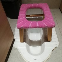 Toilet old man toilet seat cover cushion bench Old adult toilet mat Pregnant woman trap wooden stool stool cover Household
