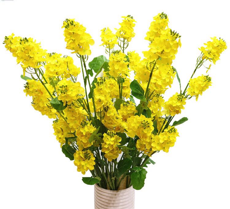 New 5-head simulation rapeseed flower outdoor shooting scene shopping mall decoration beauty display layout simulation rapeseed flower