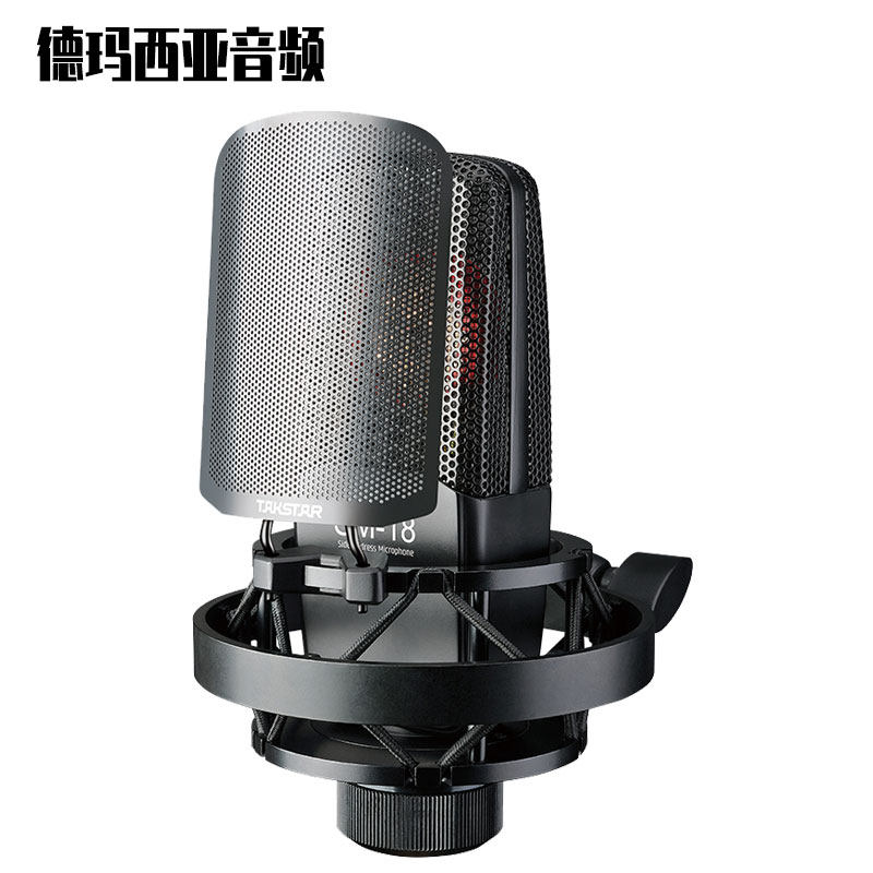 Takstar to win SM-18 capacitive microphone flat live device professional anchor sound card suit