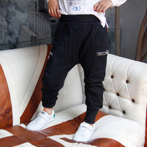 Naughty Egg Autumn Clothing New Childrens Pants Loose Belt CUHK Male Child Denim Trousers Closeted With Personality Zipper