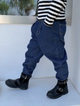 (Wall Cracking Recommendation Soft And Good Wear for Men and Womens pants) Day Single Men and women Childrens jeans Outer pants